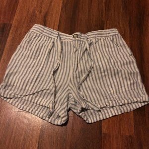 Blue & White Stripped Shorts
